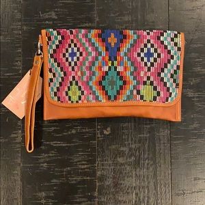 100% genuine leather handmade bag from Guatemala